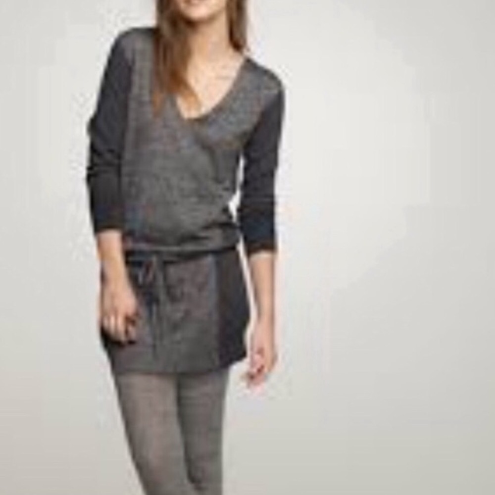 J. Crew Wool Blend Colorblock Drawstring Dress - image 3